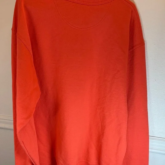 Champion Men's Bold Orange Crewneck Sweater - Picture 5 of 5